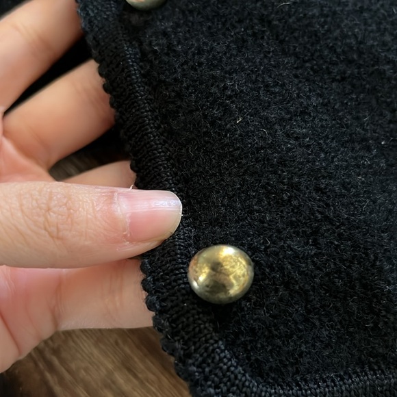 Geiger black waist jacket  fits like M, 100% wool - Picture 2 of 8